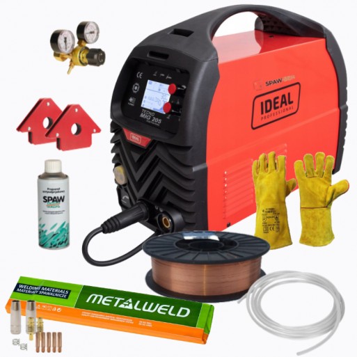 Spawarka inwerterowa IDEAL TECNOMIG 205 zestaw 1